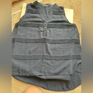 Gianna Bini Top Sleeveless - Navy-colored